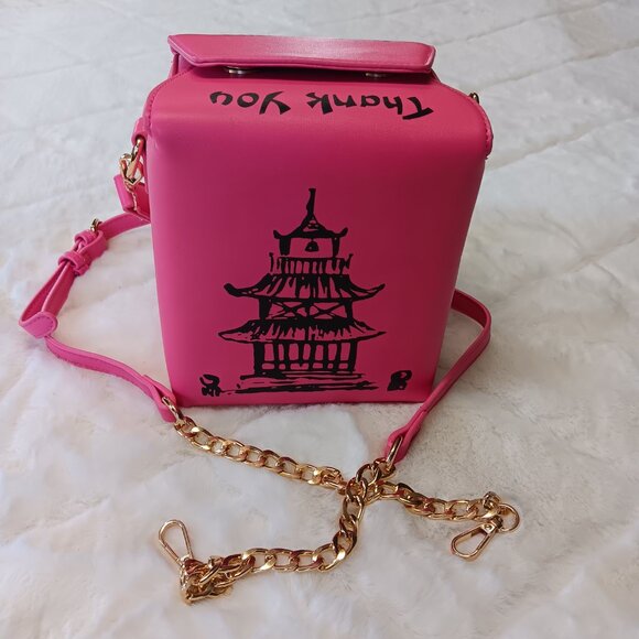 Pink Chinese Take Out Novelty Bag - Picture 2 of 16